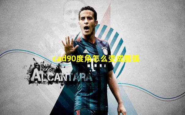cad90度角怎么变成圆弧