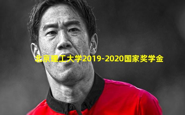 北京理工大学2019-2020国家奖学金